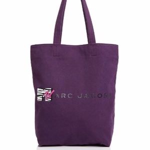 ✨✨Marc Jacobs Purple Canvas Tote Bag with Logo Patch